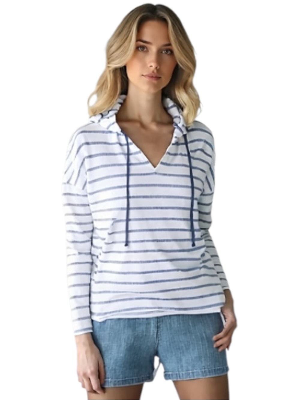 NWT North River Women's Bar Harbor V-Neck Pullover Hoodie